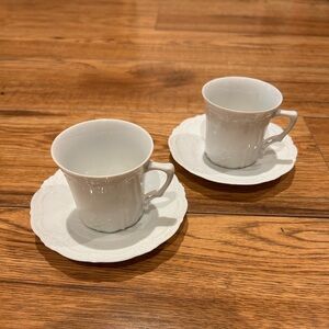 Baroness by Tirschenreuth set of espresso cups and saucers